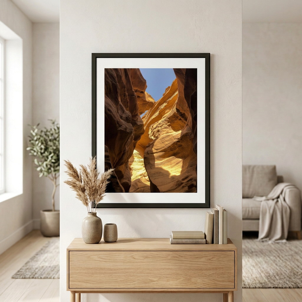Fine art photography print of Eilat Canyons by Nemet Studio. Framed wall art supporting conservation.