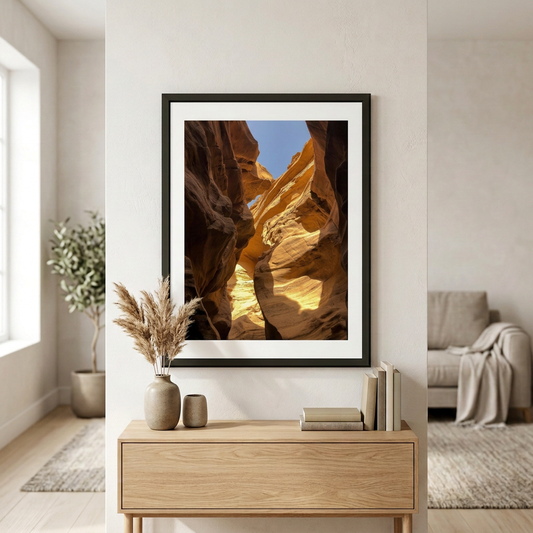 Fine art photography print of Eilat Canyons by Nemet Studio. Framed wall art supporting conservation.