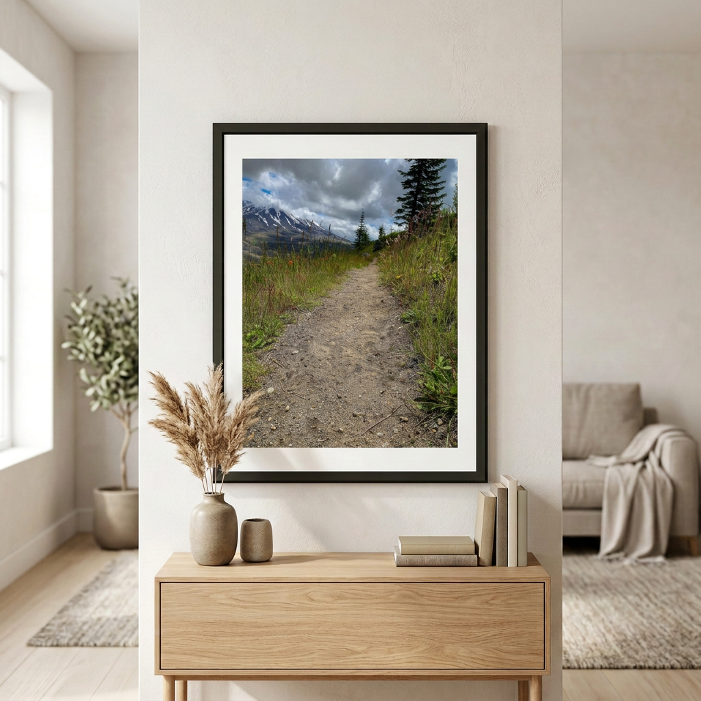 Fine art photography print of The Path Ahead by Nemet Studio. Framed wall art supporting conservation.